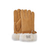 CUFF GLOVES SUEDE CHESTNUT - australialuxecoeu