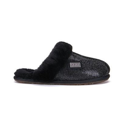 CLOSED MULE GLITTER BLACK - australialuxecoeu