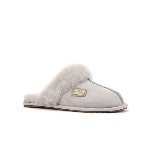 CLOSED MULE ICE GRAY - australialuxecoeu