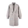 FLOW KNITTED COAT BURNT - australialuxecoeu