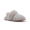 KIDS SLINGBACK MULE ICE GRAY (SHEARLING) - australialuxecoeu