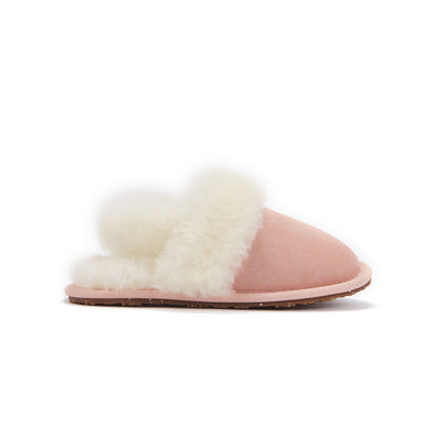 KIDS SLINGBACK MULE ROSE (SHEARLING) - australialuxecoeu