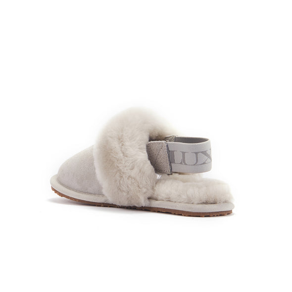 KIDS SLINGBACK MULE ICE GRAY (ELASTIC) - australialuxecoeu