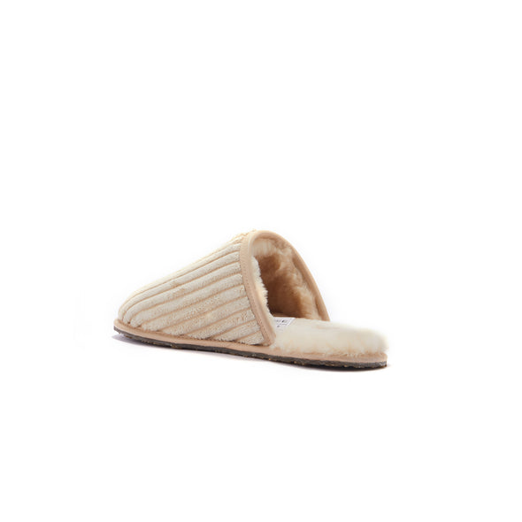 MENS CLOSED MULE CORD SAND - australialuxecoeu