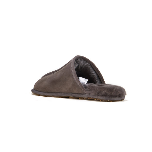 MENS CLOSED MULE GRAY - australialuxecoeu